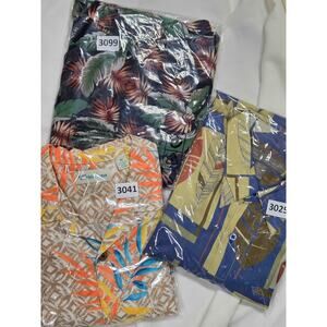 FREE SHIPPING Aloha Shirts Bundle 0f 3 Tori Richards; Caribbean; Molokai Sz XL